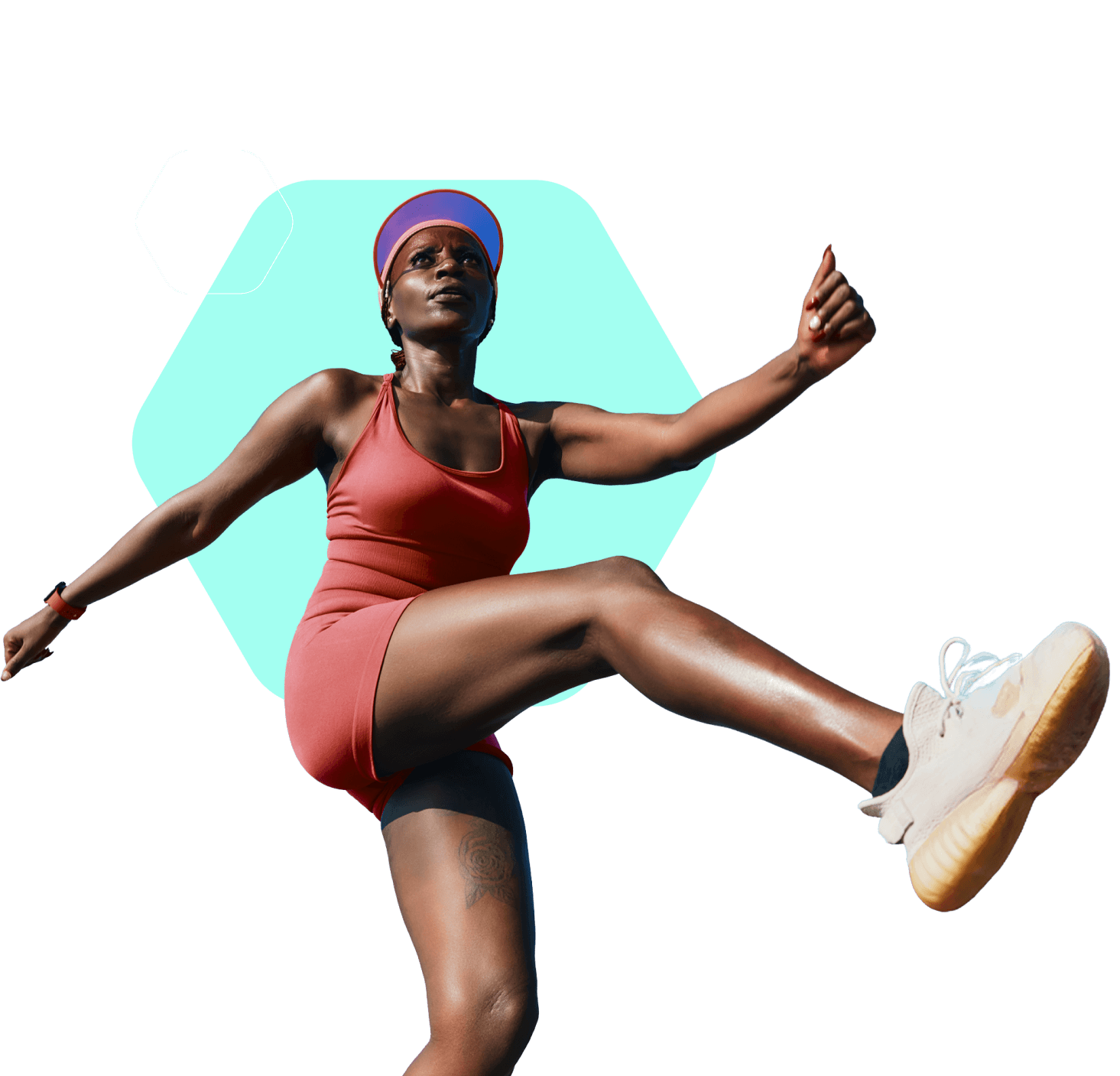 Mulher fitness centenário