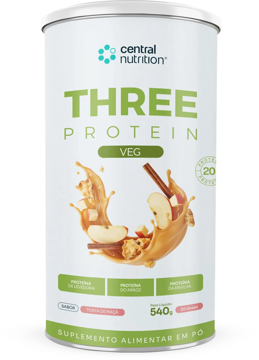 Three Protein Veg Torta de Maçã